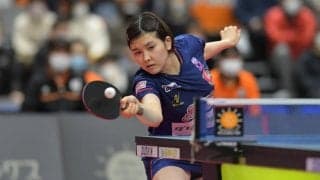 【Tリーグ】単複2勝の橋本帆乃香、ダブルス勝利数ランキングで1位に浮上