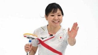 カーリング吉田知那美「謝謝」　雪降る北京のオフショットで感謝「初めて五輪で雪」