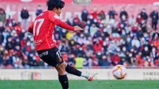 久保建英が目隠ししながらシュート！マジョルカの摩訶不思議な練習にファンも驚き「いつも楽しそう」