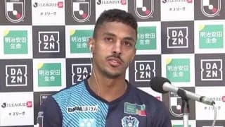 初のJ1挑戦でいきなり古巣磐田との対戦の福岡FWルキアン「愛着のあるクラブだが、ベストを尽くしてアビスパのためにプレーする」