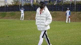 日本ハム新庄監督が休日返上で2軍を視察　白コーデで新人のブルペンなどチェック