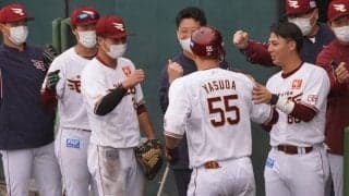 「エンジゴジラ」楽天ドラ2・安田がプロ“初本塁打”　バックスクリーンへ一直線