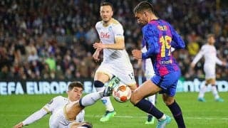 バルセロナvsナポリは白熱ドロー!　後半猛攻のバルサはフェランが決め切れず…《EL》