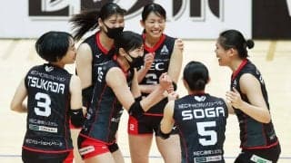 Vリーグの試合結果一覧と順位（V1男女・2月19日）