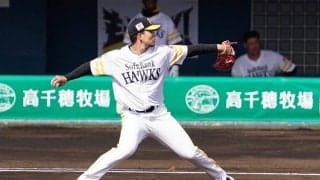 鷹・千賀、いきなり159キロ！　キャンプ初の紅白戦登板で2回1安打無失点