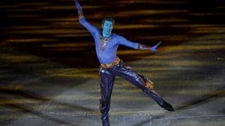 五輪フィギュアに全身真っ青なジーニー出現　ネット騒然「トルソワのジャスミン超可愛い」