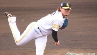 鷹・杉山一樹が最速155キロで2回完全　開幕ローテ入りへアピールに成功