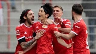 原口元気、ついに｢今季初ゴール｣!!日本代表MFがダイレクトボレーで先制弾!勝利に貢献した｢ブンデス1部約5年ぶりのゴール｣