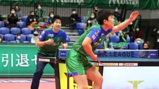 水谷隼、“引退試合”で有終の美　張本智和が決意「しっかりとこの地位を引き継いで」