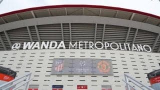 アトレティコ本拠地もウクライナカラーに、ワンダ・メトロポリターノを青黄にライトアップ