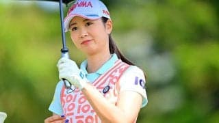 真っ赤なベンツで参戦　2アンダー発進の金澤志奈にファン願い「優勝期待しています」