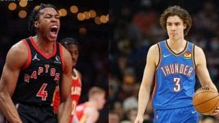 ラプターズのバーンズが初、サンダーのギディーは4か月連続の選出／2月の最優秀新人