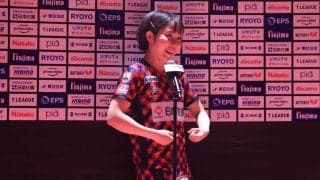平野美宇「本当に幸せ。最高のチーム」日本生命レッドエルフ4連覇達成＜Tリーグ女子ファイナル＞