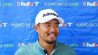 小平智「ゴルフをしていて楽しい」　1打差2位で決勝ラウンドへ