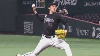 ロッテ佐々木朗希、自己最速タイ163キロ！　2回まで完全、160キロ超え12球