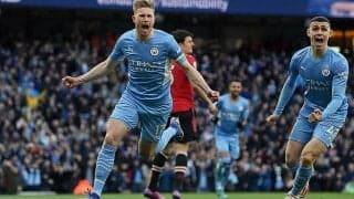 シティがマンチェスターダービーに4発圧勝で3年ぶりのシーズンダブル!　デ・ブライネ＆マフレズが共に圧巻2ゴール!《プレミアリーグ》