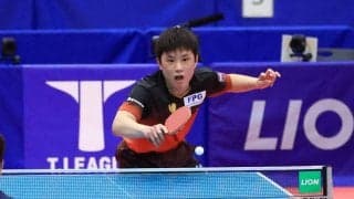 張本智和、「自分が今一番強いとは思わない」選考方式に意見も＜卓球・LION CUP TOP32＞