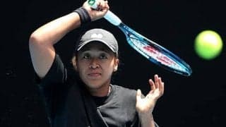 大坂 BNPパリバ会場で練習