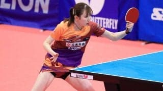 早田ひな、勝因は「プレーの幅を広げられたこと」　選考方式に関しては「どっちもどっち」＜卓球・LION CUP TOP32＞