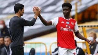 サカの成長を喜ぶアルテタ、ユーロでのPK失敗は「彼にとって素晴らしいことだった」