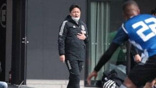 新体制初の実戦を終えたU-21日本代表の大岩監督、横浜FMとの一戦に感謝と満足感「見極めることができた」