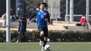 得意のドリブルからアシスト記録のU-21日本代表MF甲田英將「普段なら打ってた」
