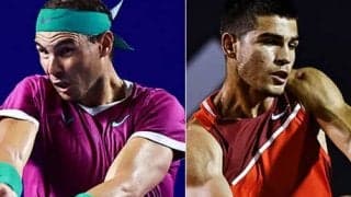 ナダルがアルカラスと練習