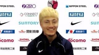 J1通算100試合目をゴールで祝った鹿島FW鈴木優磨、「凄く刺激になった」岩政コーチとの熱い抱擁は「自然に体が」