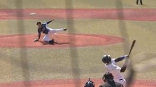 膝から崩れた“珍投球”が外角低め「ビッタッビタ」　西武ドラ1の制球力に驚き