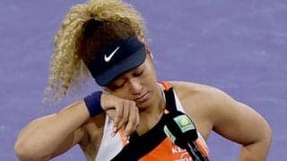  涙の大坂なおみ 試合中に罵声 