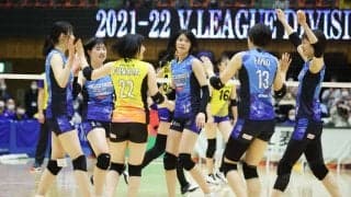 Vリーグの試合結果一覧と順位（V1男女・3月13日）