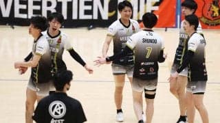 Vリーグの試合結果一覧と順位（V2男女、V3男子・3月13日）