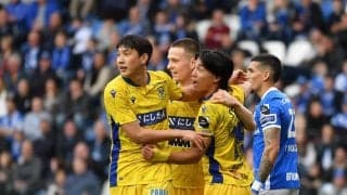 林大地「日本代表入り」もある!?｢らしさ溢れる決勝ゴール｣でヘンク・伊東純也との日本人対決を制す!｢日本人5選手がスタメン出場｣の試合で奪った｢今季6点目｣