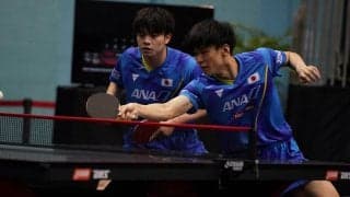 宇田幸矢/戸上隼輔ペア、準々決勝快勝で4強入り＜卓球・WTTシンガポールスマッシュ2022＞