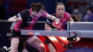伊藤美誠/早田ひなペア、インドペアを完封でベスト4入り＜卓球・WTTシンガポールスマッシュ2022＞