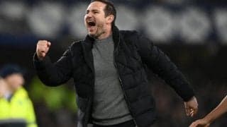 苦境エバートンの土壇場勝利にランパード監督が歓喜！ 手を痛めながら喜びを爆発