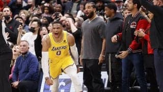ウェストブルックがクラッチ3Pでチームを救う…ウィザーズは八村2ケタも7連敗／NBA