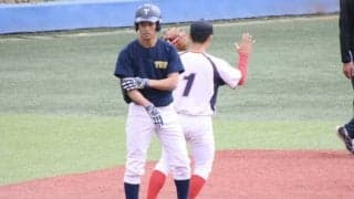 [硬式野球] 先制許すも打線つながり流経大に勝利