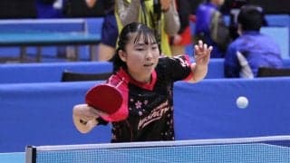 日大三島・一杉、2戦2勝で予選突破　女子シングルス予選リーグ結果①＜全国高校選抜卓球大会＞