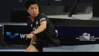 神巧也、8強入りならず　フランスの18歳に完敗＜卓球・WTTコンテンダードーハ2022＞