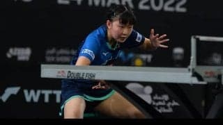13歳・張本美和、世界ランク10位から金星　次戦は中国選手と＜卓球・WTTコンテンダードーハ2022＞