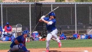 【MLB】鈴木誠也、ライブBPで昨季11勝左腕から快打　指揮官「OP戦にすぐにでも出場できる」