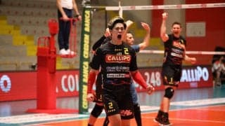 西田有志は1セットあたり5.02得点 セリエA初挑戦でリーグ3番目の成績