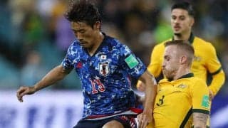 オーストラリア戦の1点目を振り返る守田英正「視来くんからボールが入ることはわかってた」