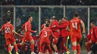 欧州王者イタリアが2大会連続予選敗退…　後半AT被弾で北マケドニアに金星献上《カタールW杯欧州予選》