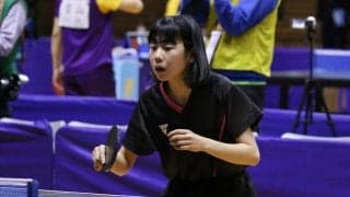 吉江中が3本連取で優勝　女子団体2位トーナメント決勝＜全国中学選抜卓球大会＞