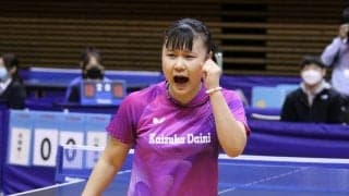 貝塚第二中、笑顔のV　山陽学園中下して3連覇＜全国中学選抜卓球大会＞