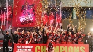 ヴォレアス北海道が初制覇（V2男子最終結果・個人賞）