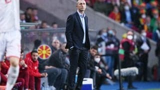 北マケドニア代表監督、W杯出場叶わずも「選手たちの功績を誇らしく思うべき」