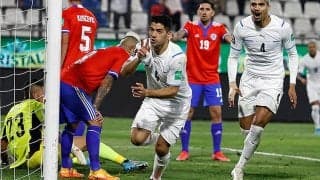 ルイス・スアレスが盟友メッシ抜き南米予選最多得点者に!　チリ戦で圧巻バイシクル弾